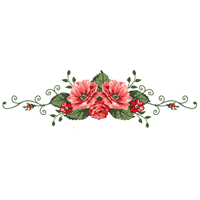 Lower Back Rose Design Water Transfer Temporary Tattoo(fake Tattoo) Stickers NO.11475